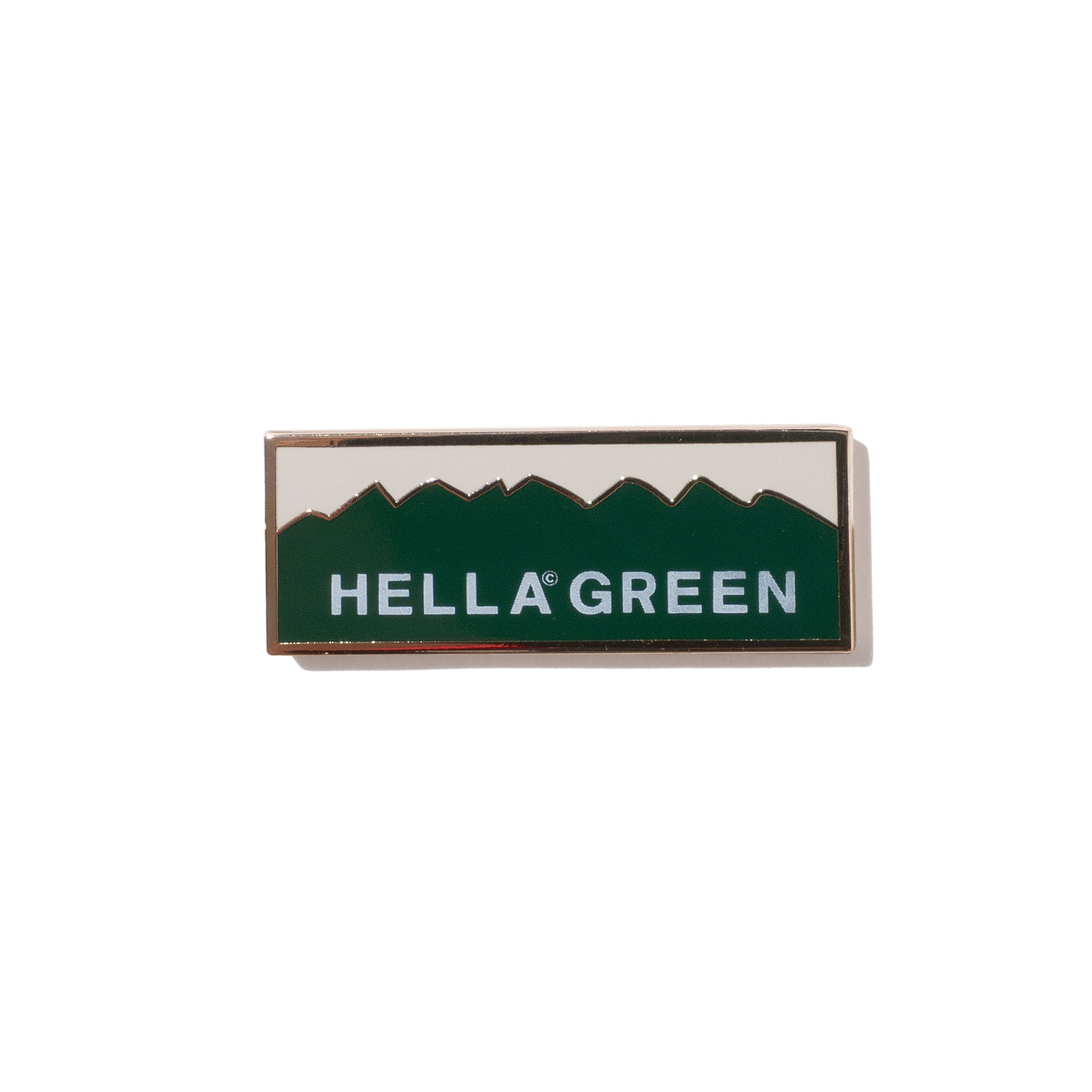 HELLA GREEN Pin