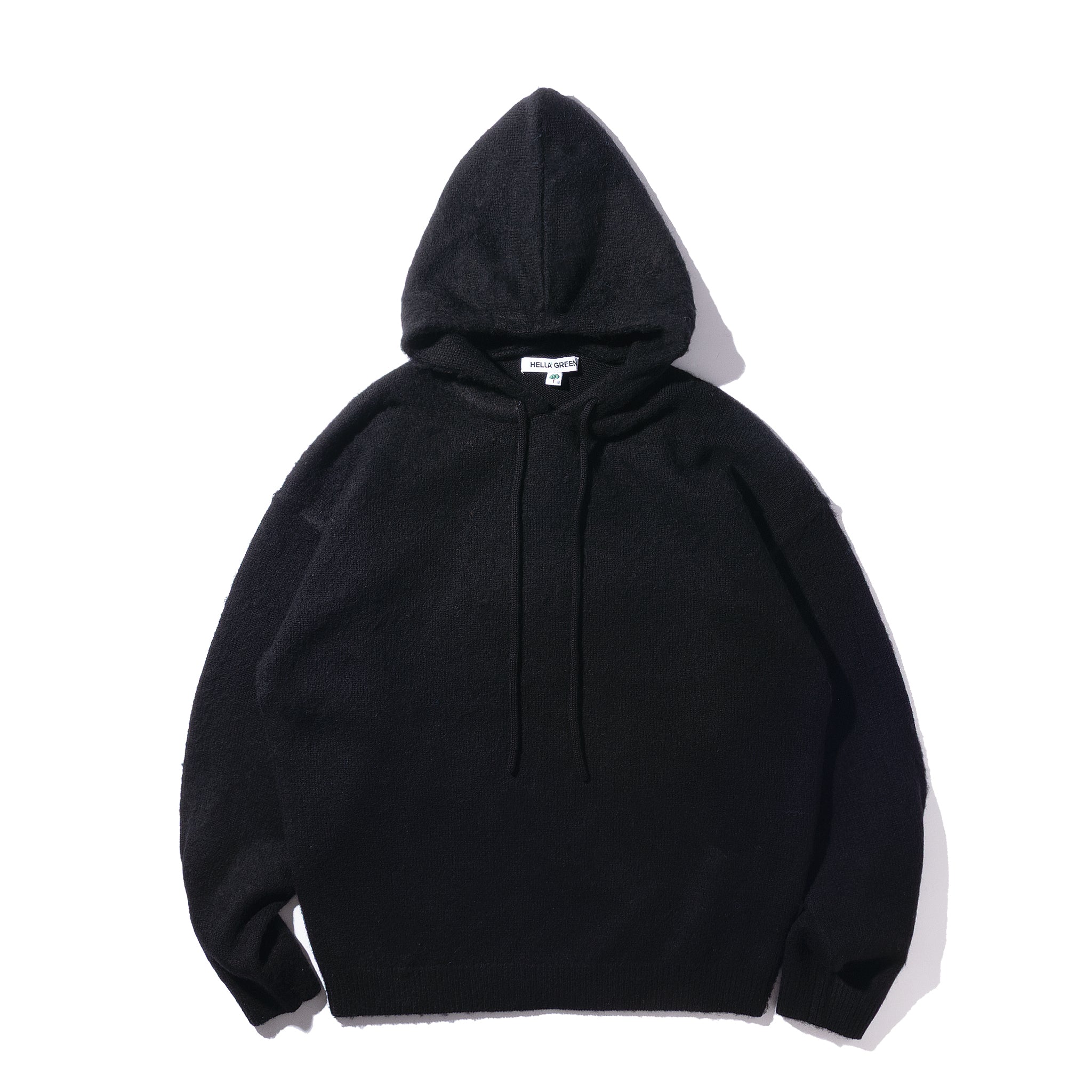 Shetland Wool Knit Hoodie