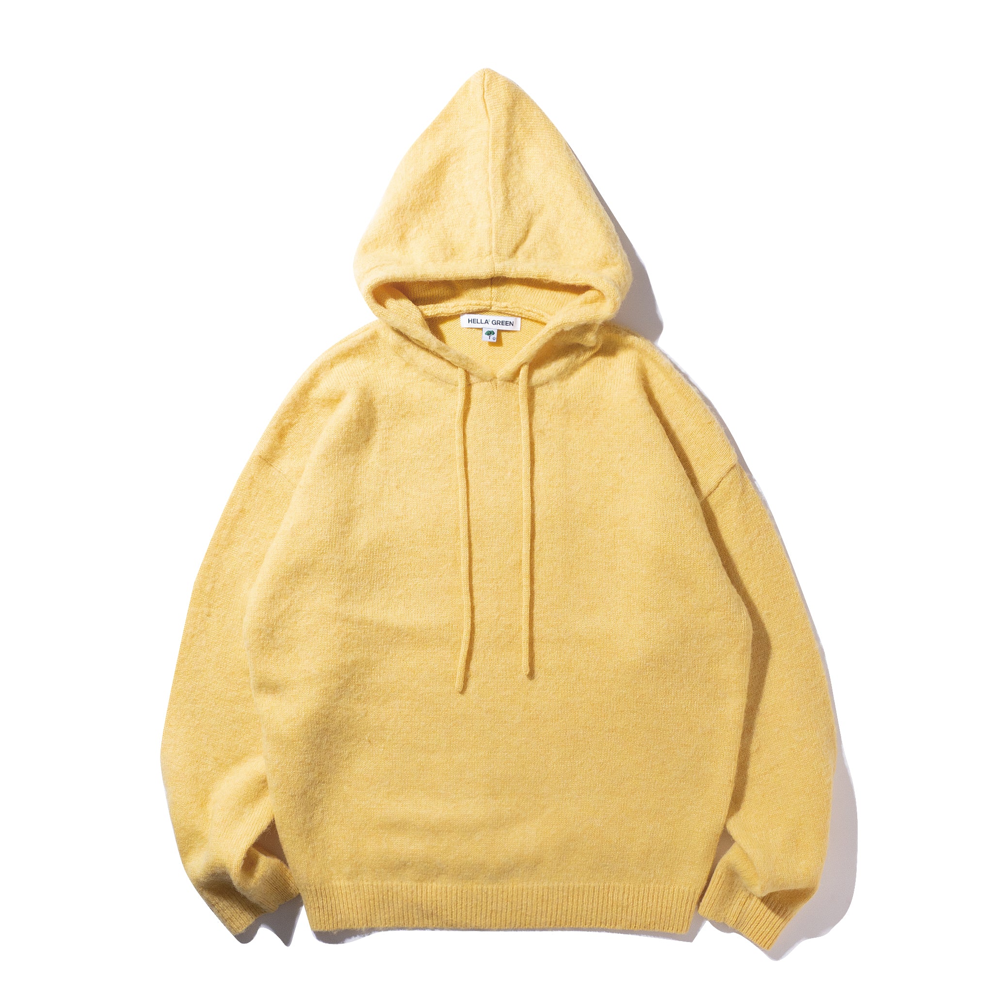 Shetland Wool Knit Hoodie