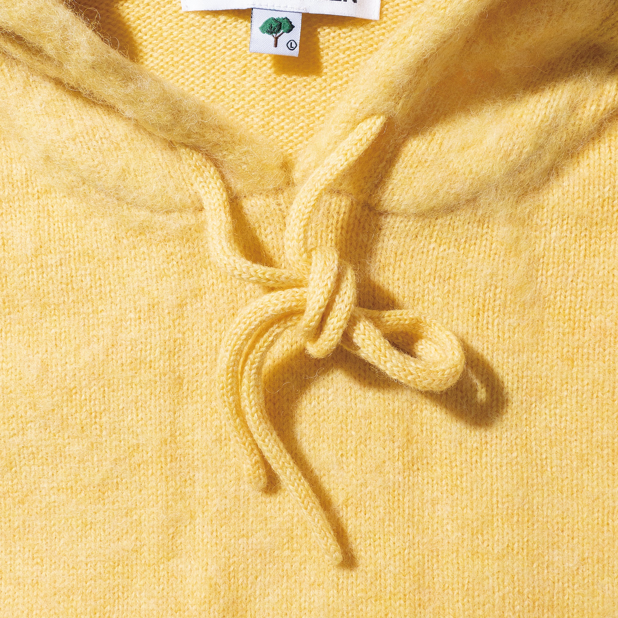 Shetland Wool Knit Hoodie