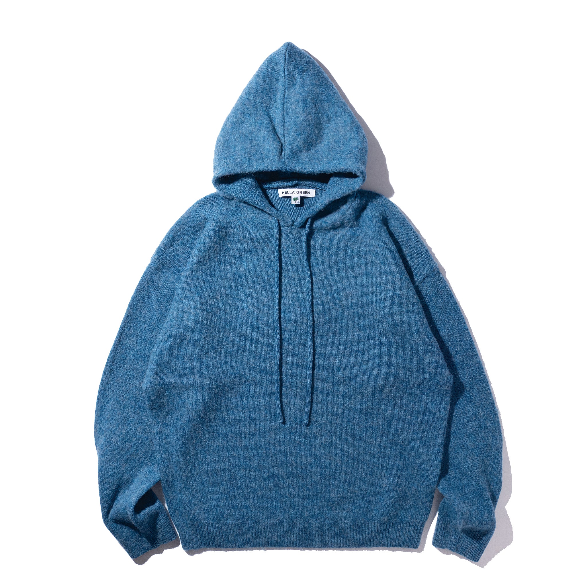Shetland Wool Knit Hoodie