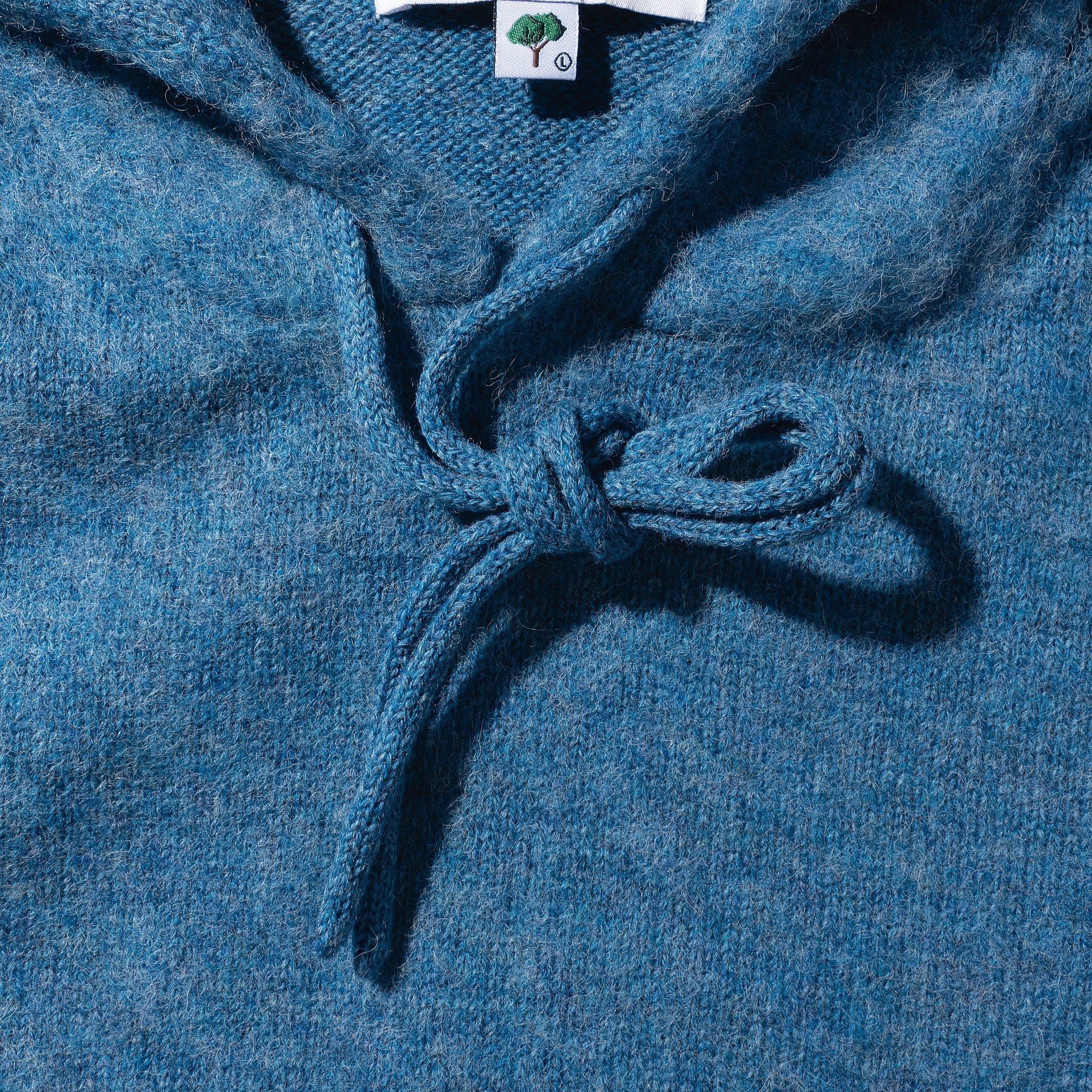 Shetland Wool Knit Hoodie
